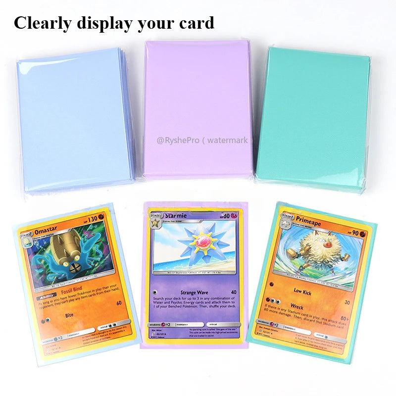 RyshePro Premium Card Sleeves (100pcs) 66x91mm Standard Size TCG MTG Pokemon