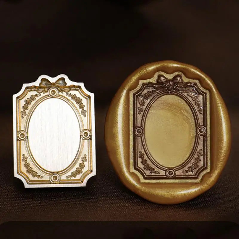 Retro Photo Frame Lacquer Seal Wax Stamp Head Copper Invitation Decor