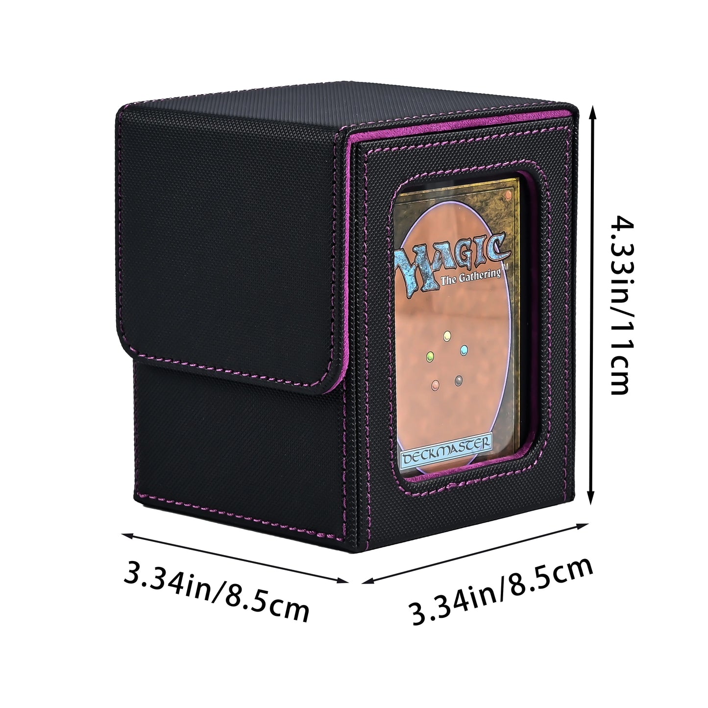 HOT Card Deck Box with Display Window Trading Card Storage 120+ Cards