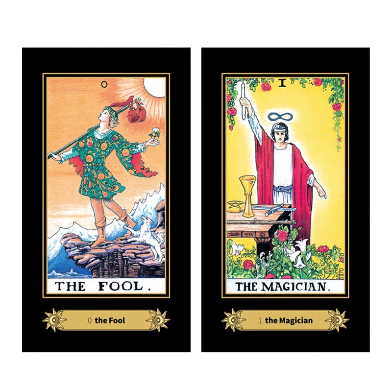 Shine Holographic Tarot Cards 78 Deck Divination English Version
