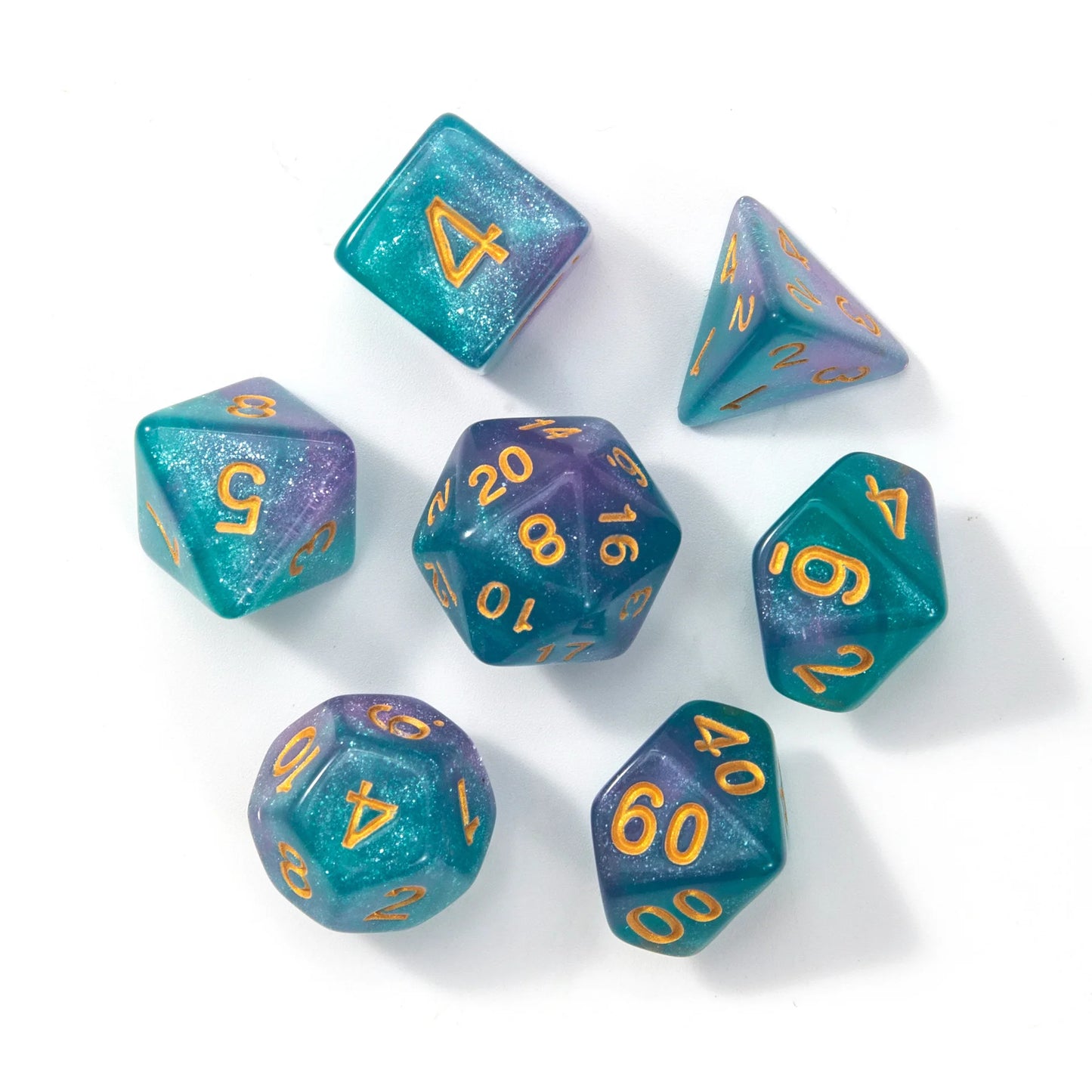 Polyhedral Dice Set for DND RPG Tabletop Roleplaying Games 7pcs