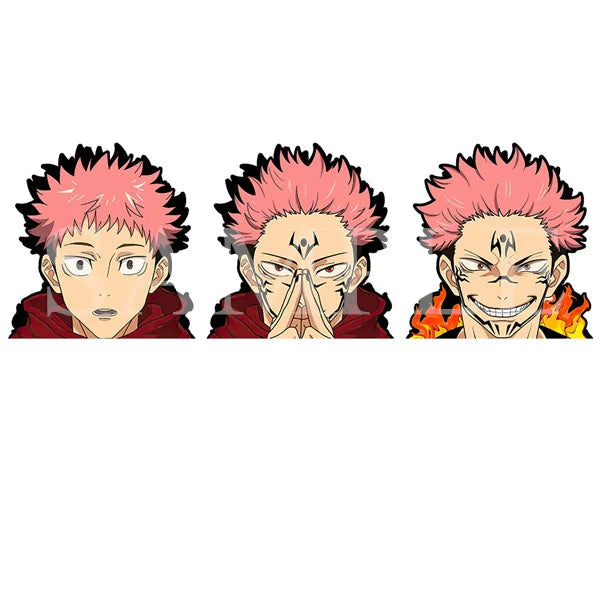 Itadori Yuji / Sukuna 3D Motion Sticker – Jujutsu Kaisen Anime Decal