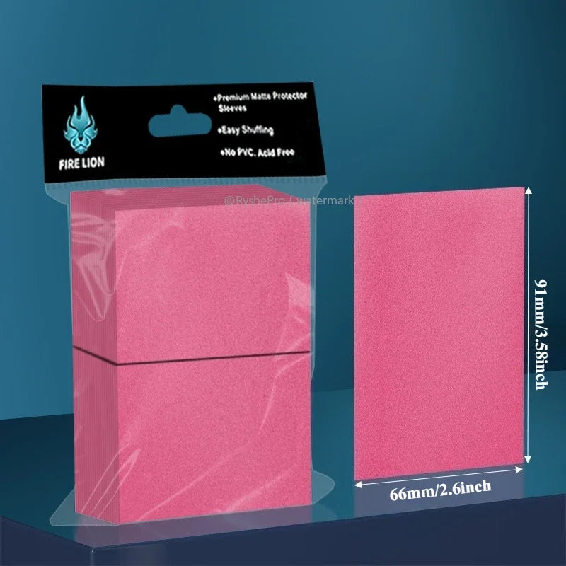 Fire Lion Matte Card Sleeves – 66x91mm (100 Pack)