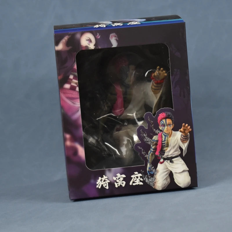 In Stock 13cm Demon Slayer Akaza Hakuji PVC Action Figure Doll