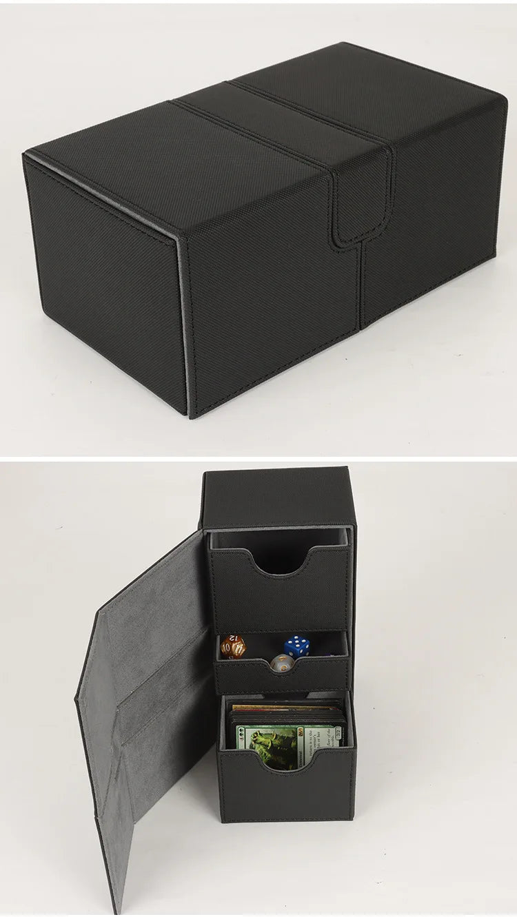 TCG Card Storage Box 200+ Capacity – MTG Pokémon Token Organizer Gift
