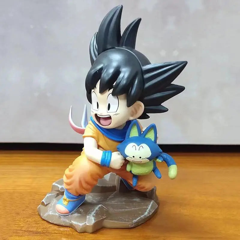 Childhood Goku & Puar Figure – Dragon Ball PVC Collectible Statue
