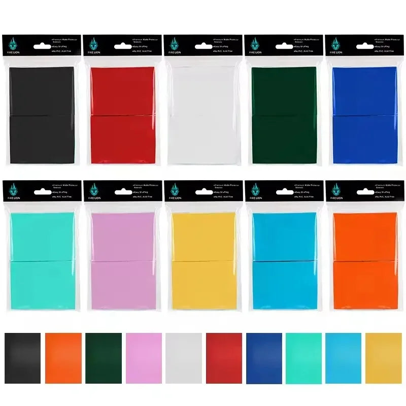 100pcs Matte Card Sleeves – Standard Size 66x91mm TCG Protectors