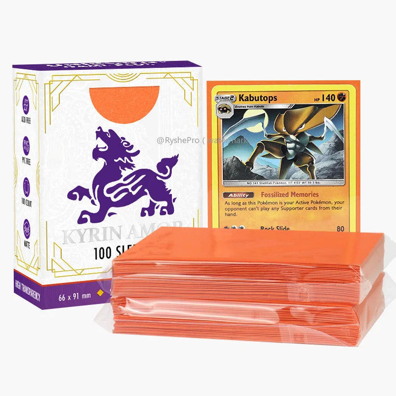 RyshePro Premium Card Sleeves (100pcs) 66x91mm Standard Size TCG MTG Pokemon