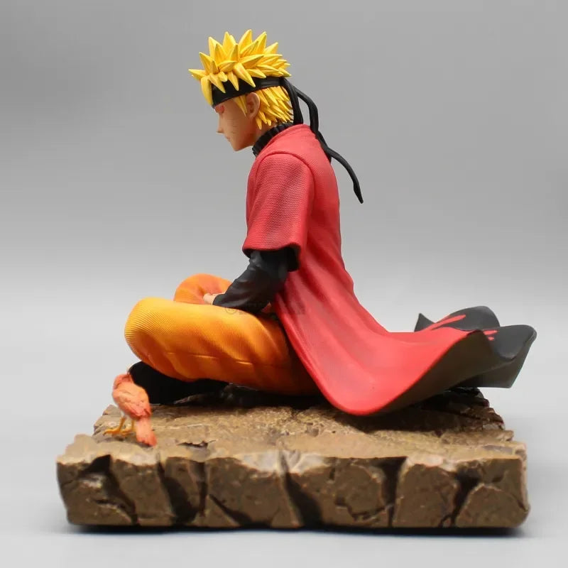 Uzumaki Naruto Meditation Figure – PVC Anime Statue with Screen Display
