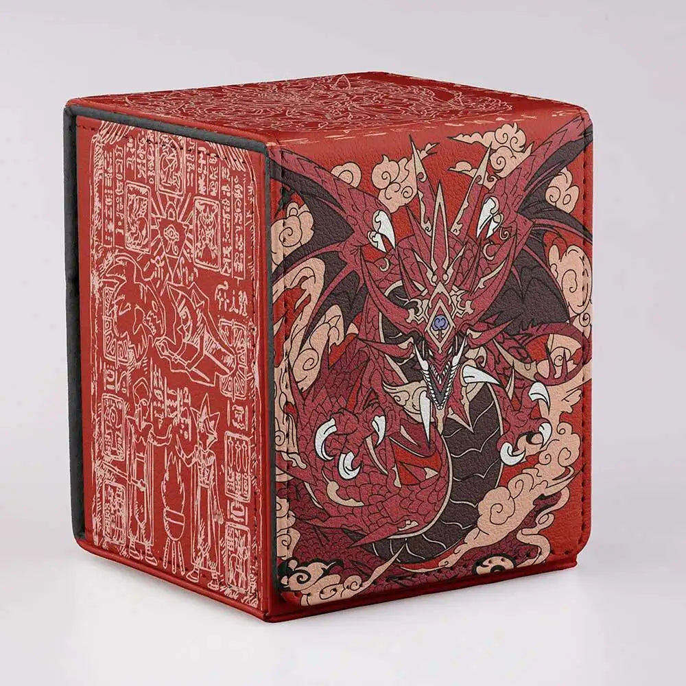 **** TCG 100+ Card Capacity Deck Box Dragon Design Durable Storage for YGO Magic