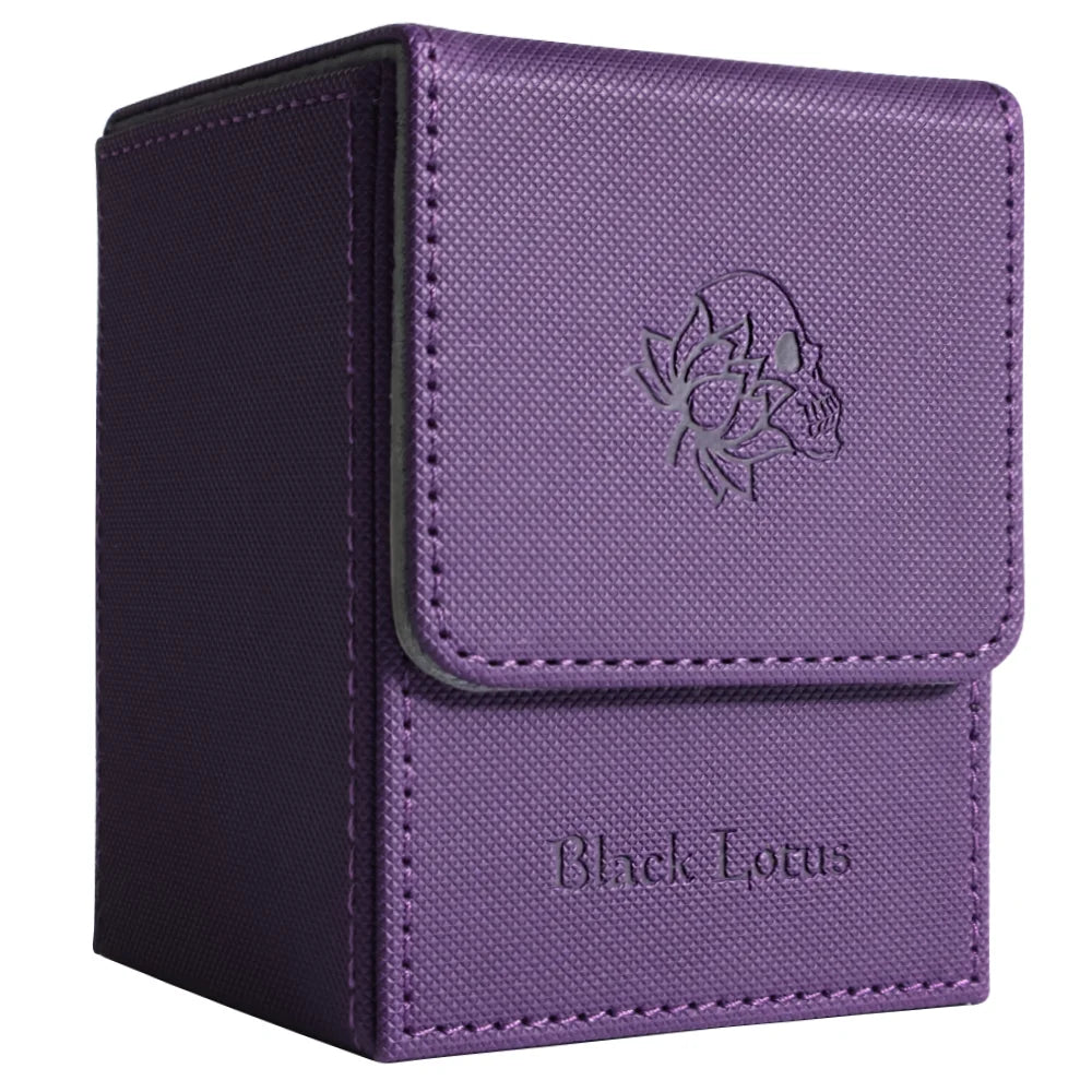 PU Leather Magnetic Deck Box – Fits 100+ Sleeved Cards for MTG/PTCG