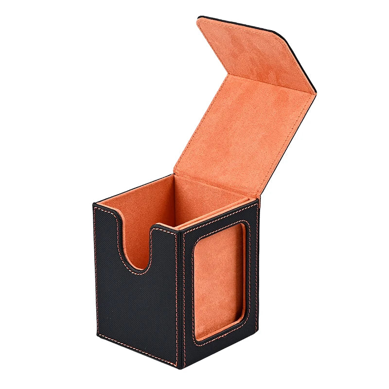 HOT Card Deck Box with Display Window Trading Card Storage 120+ Cards