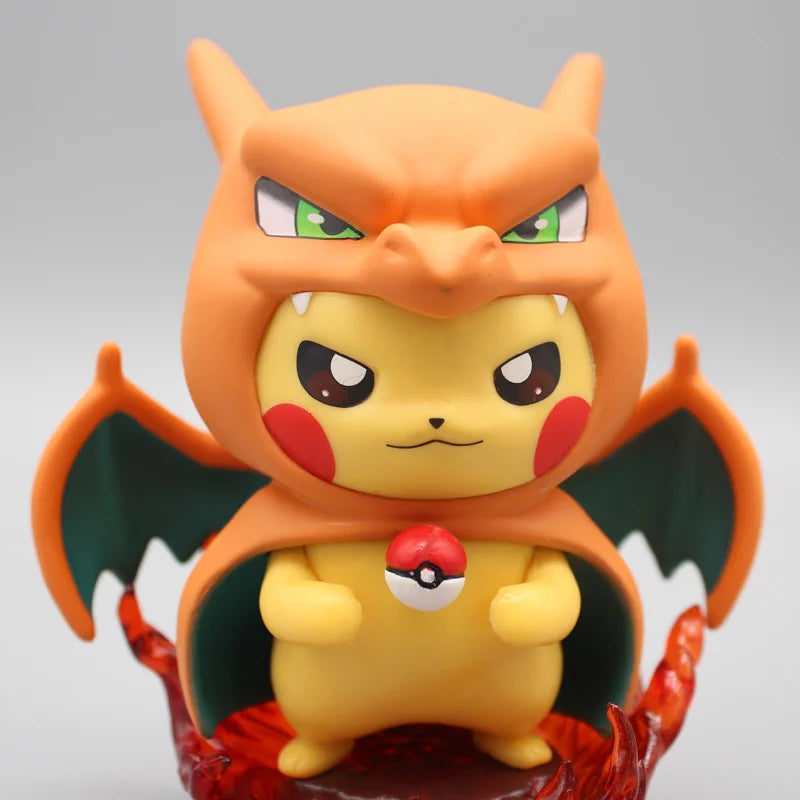 Charizard Pikachu Figurine – Pokémon Cosplay Model Toy