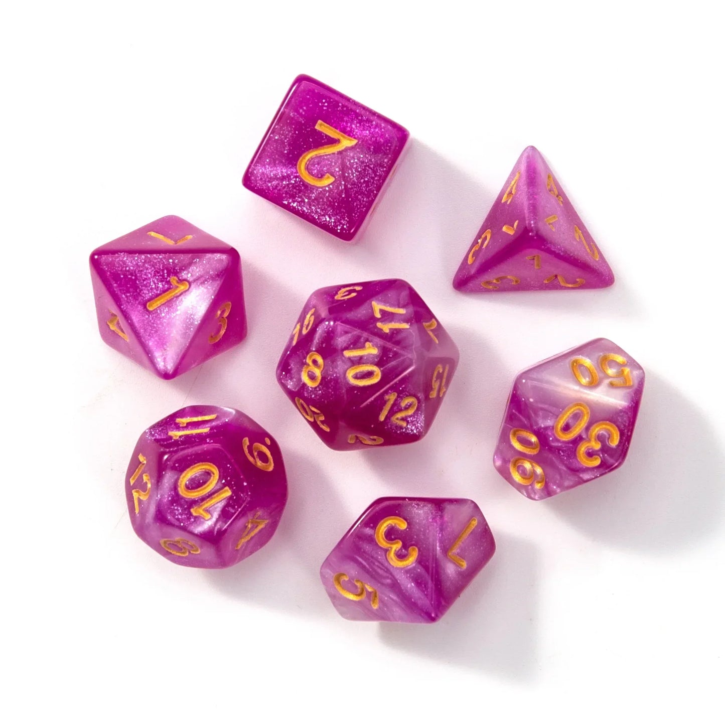 Polyhedral Dice Set for DND RPG Tabletop Roleplaying Games 7pcs