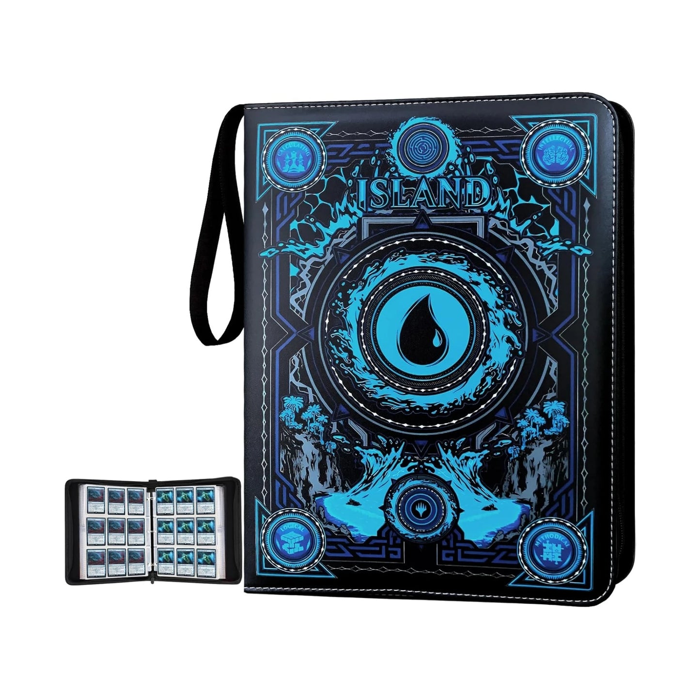 9 Pocket Card Binder with Sleeves for MTG TCG Yu-Gi-Oh Collector Album