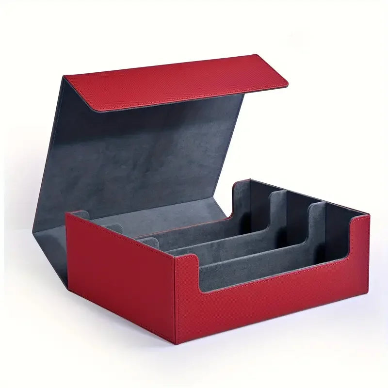 PU Leather Trading Card Storage Box – Holds 1800+ Cards