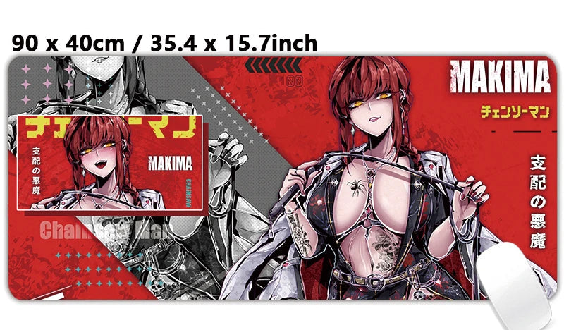 Maxoc “Domination Drive” XXL Makima Mouse Pad Playmat – 35.4 in x 15.7 in