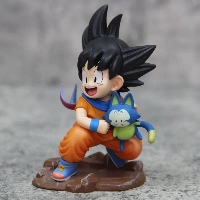 Childhood Goku & Puar Figure – Dragon Ball PVC Collectible Statue