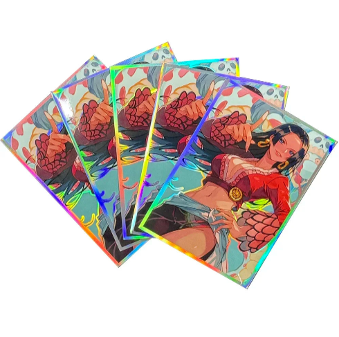 60PCS Boa·Hancock Anime Card Sleeves – Rainbow Foil Cover | 2.63x3.62in