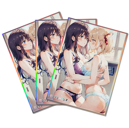 Anime Girl Couple Card Sleeves – 60PCS (2.63x3.62in)