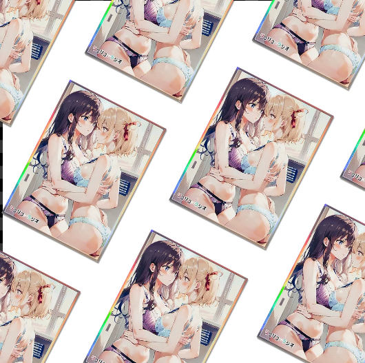 Anime Girl Couple Card Sleeves – 60PCS (2.63x3.62in)