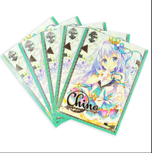 60PCS Chino Anime Girl Card Sleeves – 2.59x3.58in