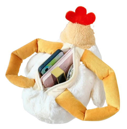 Funny Hen Plush Handbag