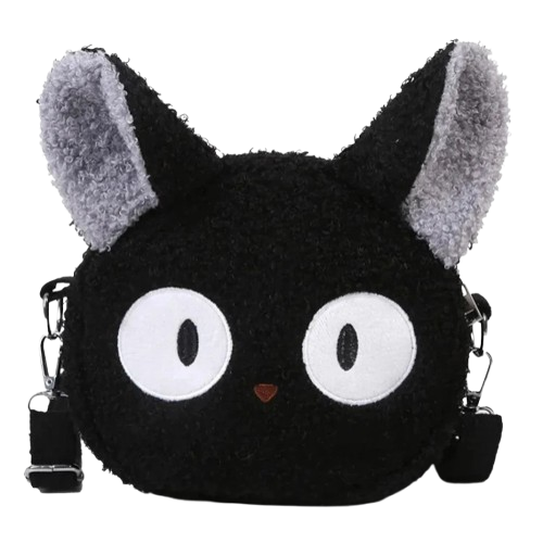 Kawaii Anime Cat Plush Crossbody Bag