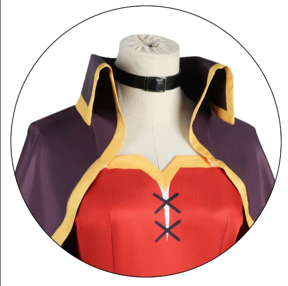Megumin Cosplay Complete Costume Set – Sorceress Dress & Wig