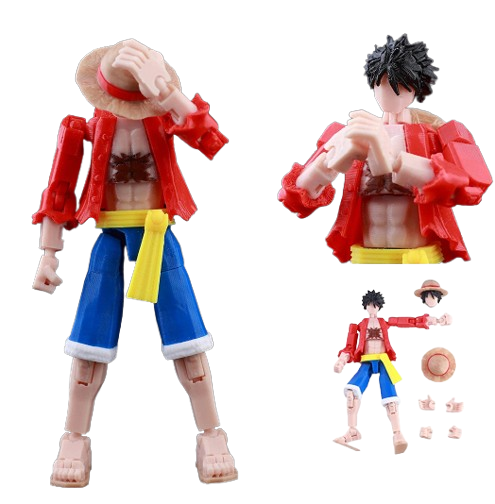 9L3D “Lucky Dummy 13” Monkey D. Luffy Figure – 5.5-Inch (14cm) One Piece Action Model