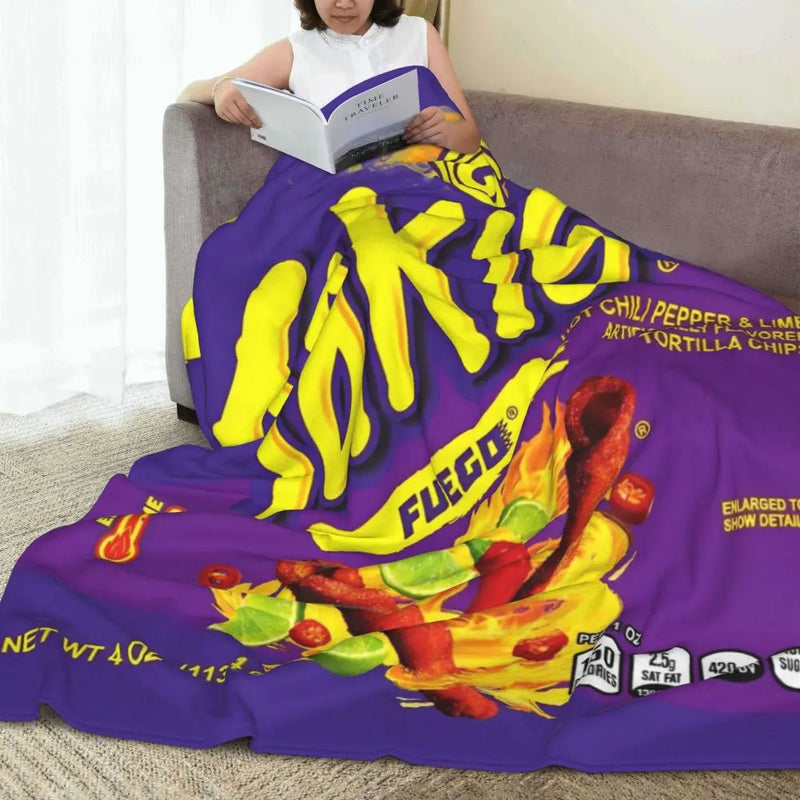 Takis Chili Blanket – Spicy Snack-Inspired Flannel Throw
