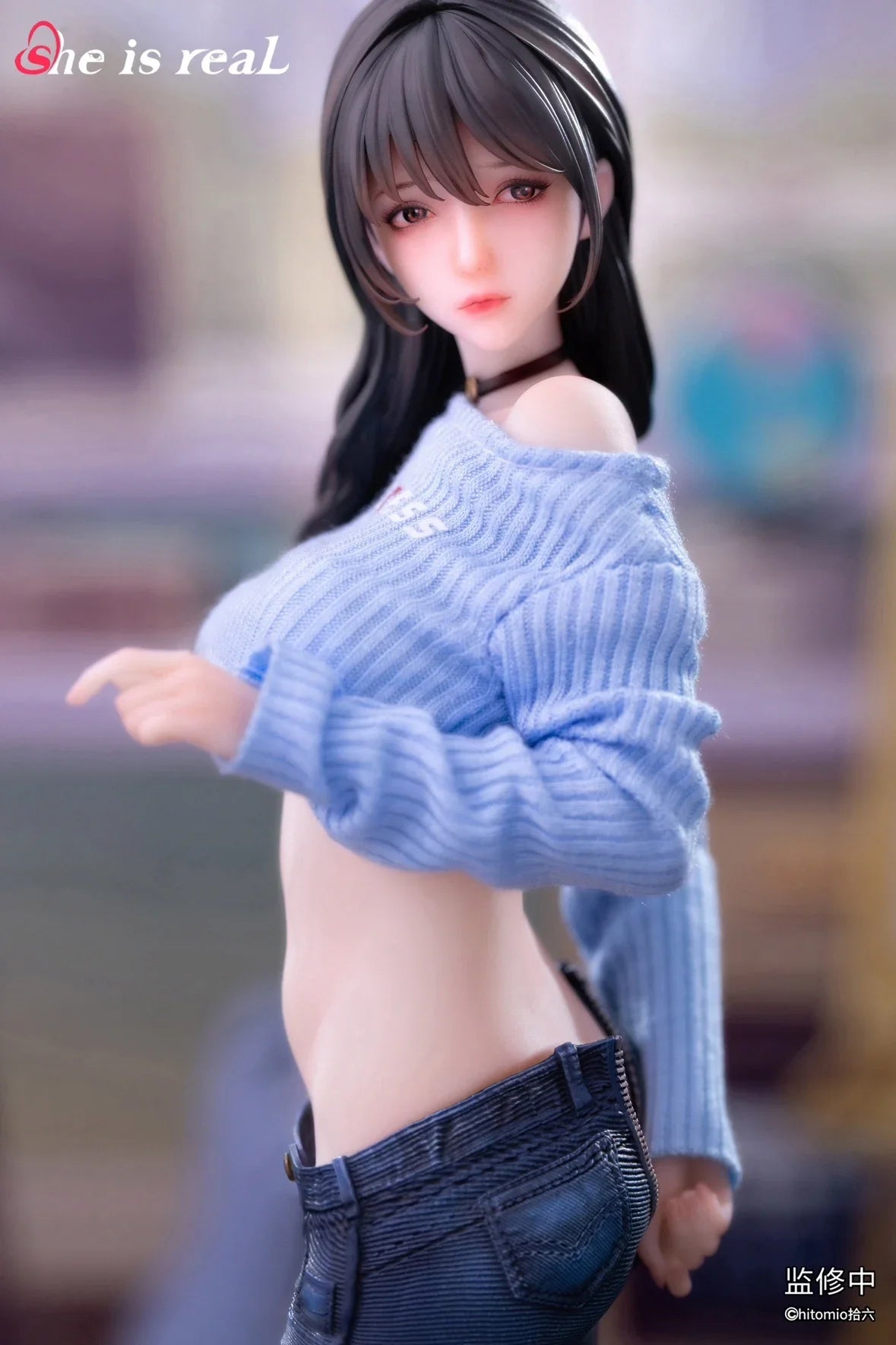 TYCTOYS 27cm Hitomio She Is Real Guitar Sister Anime Figure Model Toy