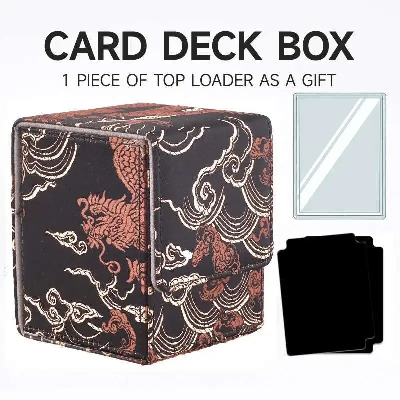 White Embossed 100+ Card Deck Box – Premium TCG Storage