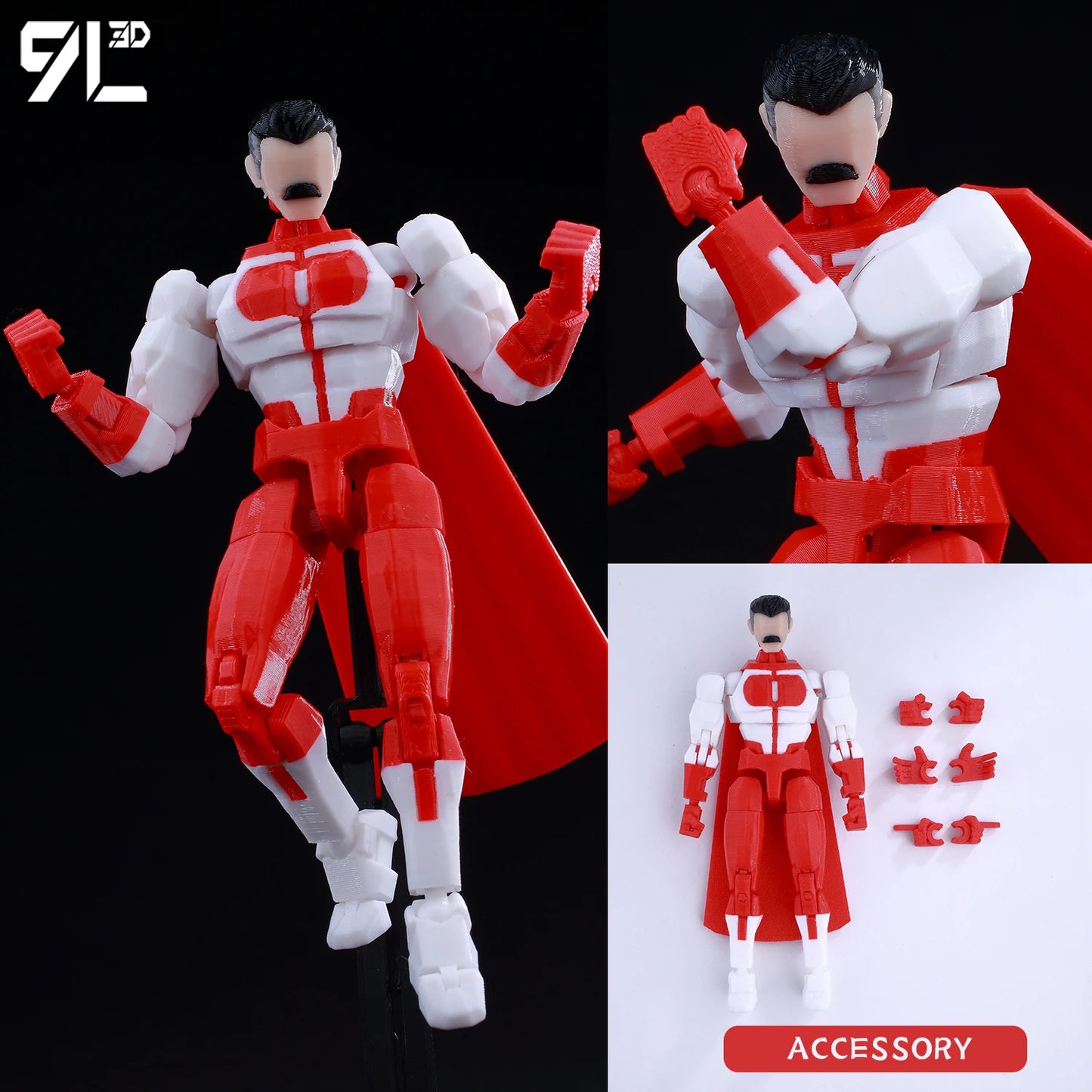 9L3D “Lucky Dummy 13” Omni-Man Figure – 5.5-Inch Action Model