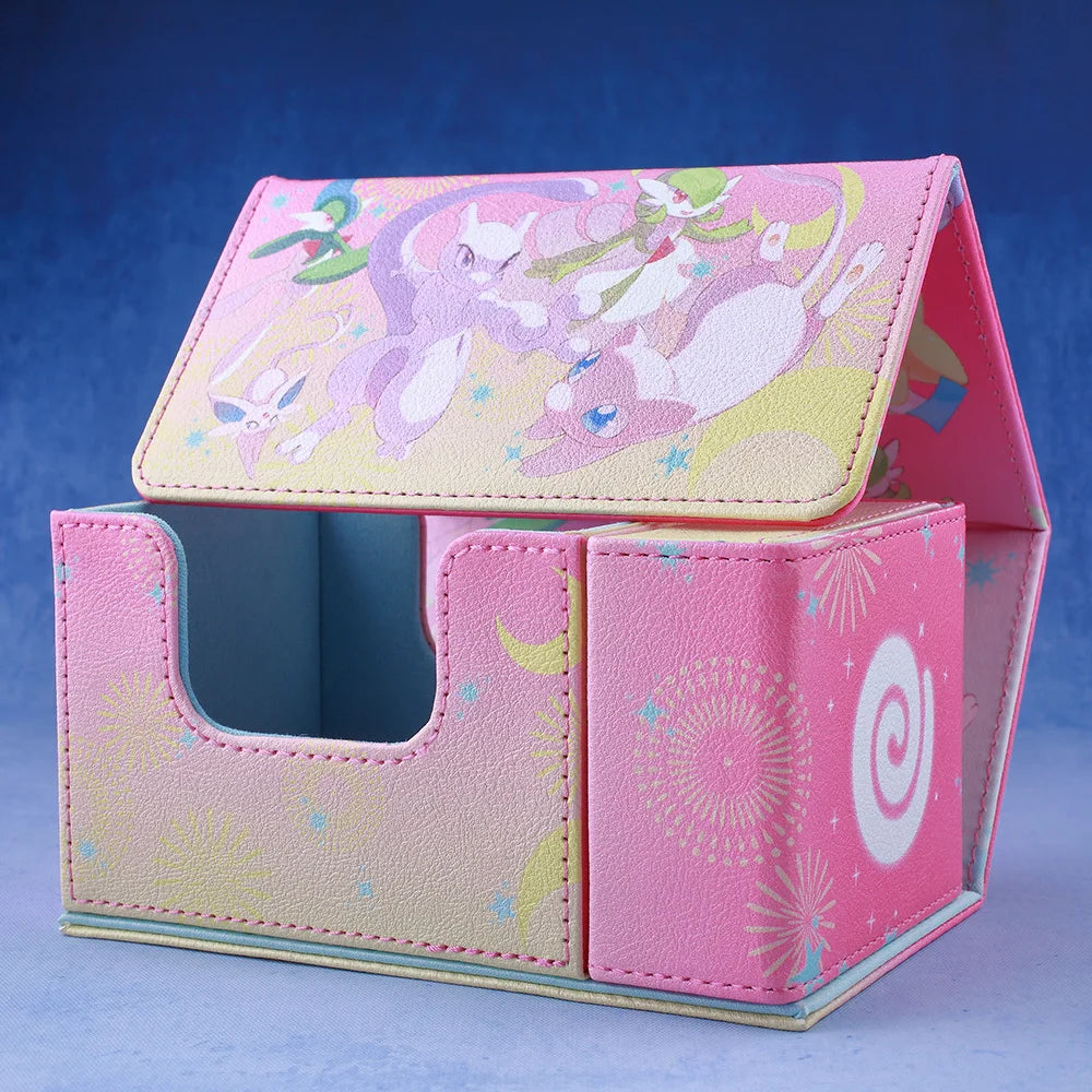 **** Gacha Deck Box for PTCG Cards Trading Card Storage with Display Window