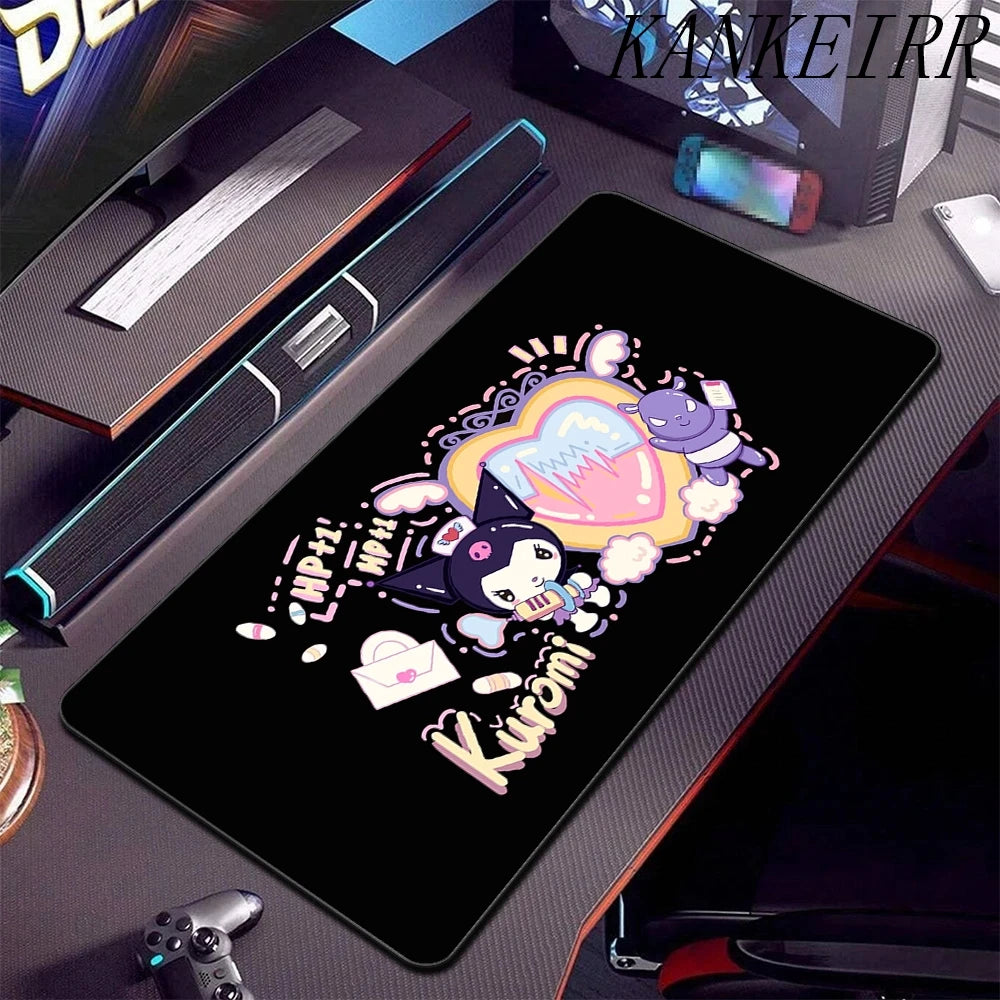 **** XXL Mouse Pad Anime Kuromi Desk Mat Gaming Rug 900x400 Waterproof Non-Slip
