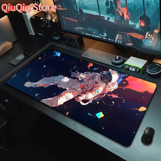 XXL Black White Anime Mouse Pad Gaming Desk Mat Outer Wilds Accessories