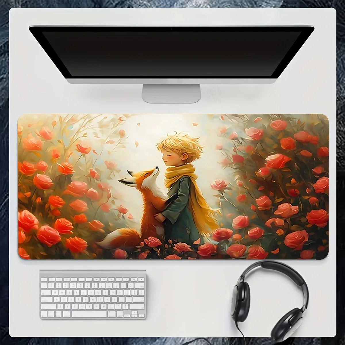 Starry Night Mouse Pad Van Gogh Gaming Office Mat Non-Slip Rubber