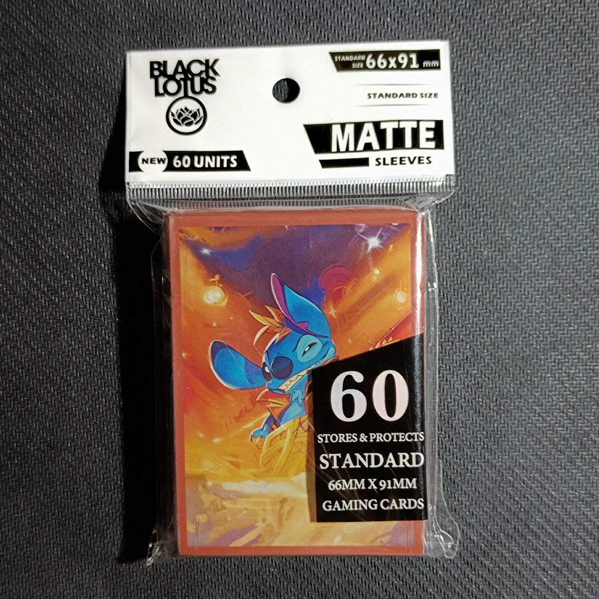 Lorcana Stitch Card Sleeves 66x91mm – 60pcs MTG Pokémon Protectors