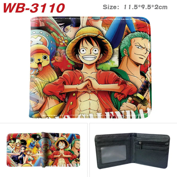 One Piece Nika Luffy Foldable Wallet Card Clip Cosplay Coin Purse Gift