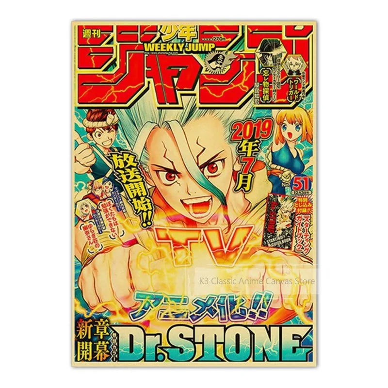 JoJo’s Bizarre Adventure Poster – Vintage Shonen Jump Kraft Print