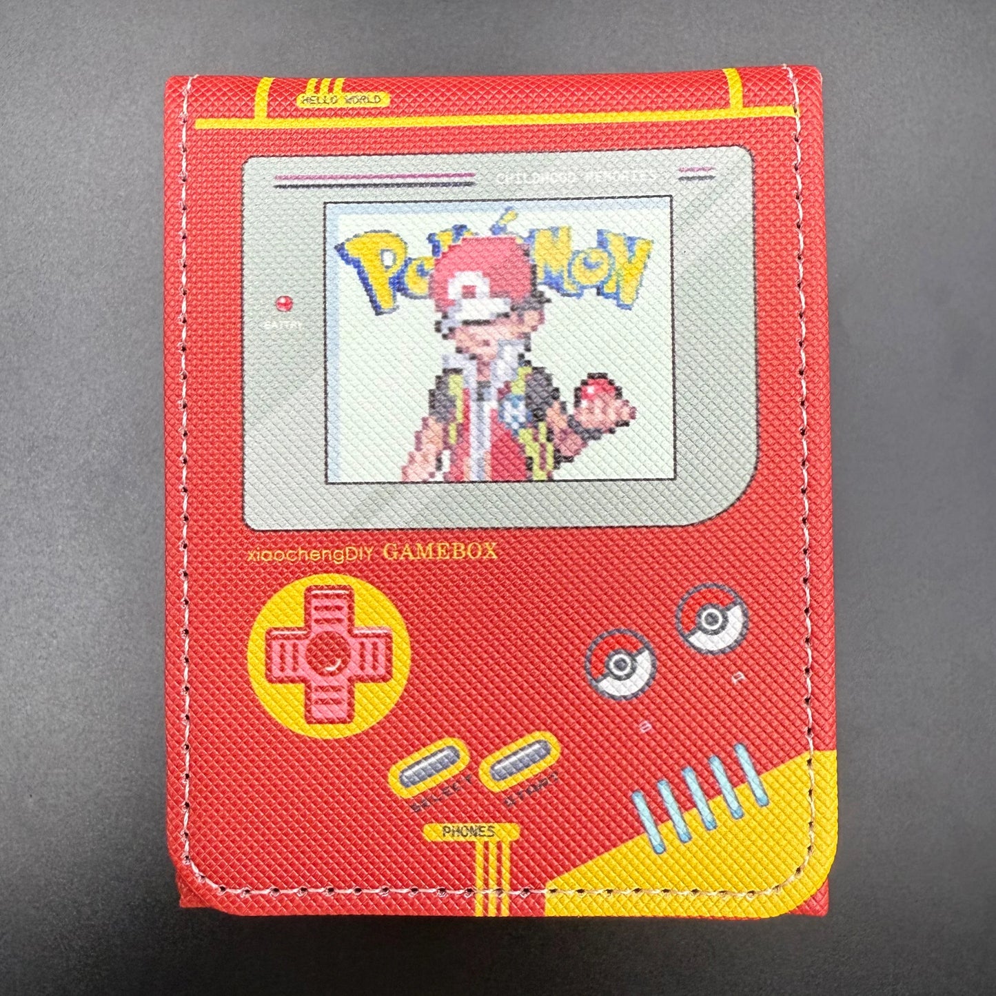 Diy Ptcg Trainer Ash Ketchum Iono Pixel Card Storage Box Anime Gift