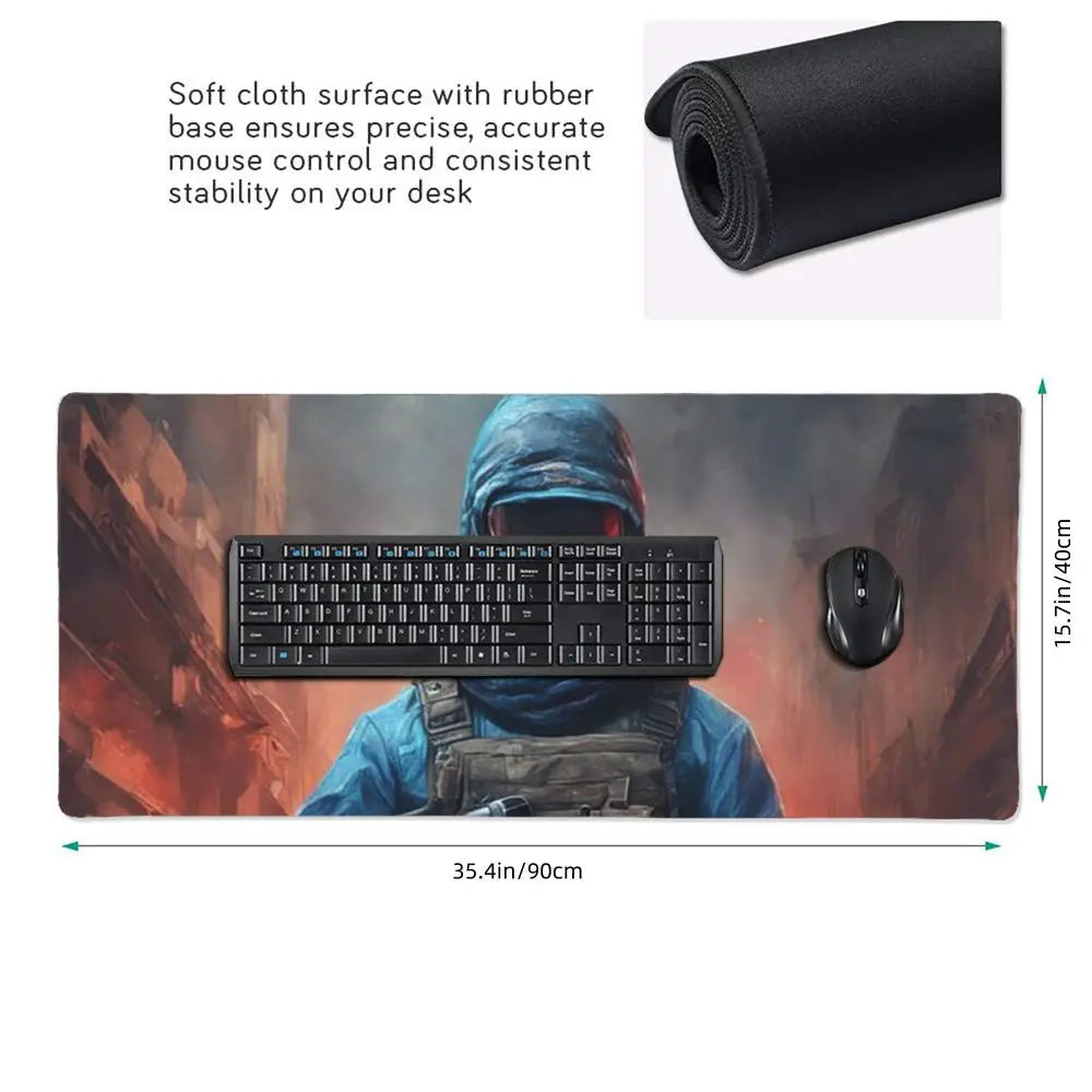 Counter Strike Large Mouse Pad Gaming Keyboard Mat Office Desk Accessory