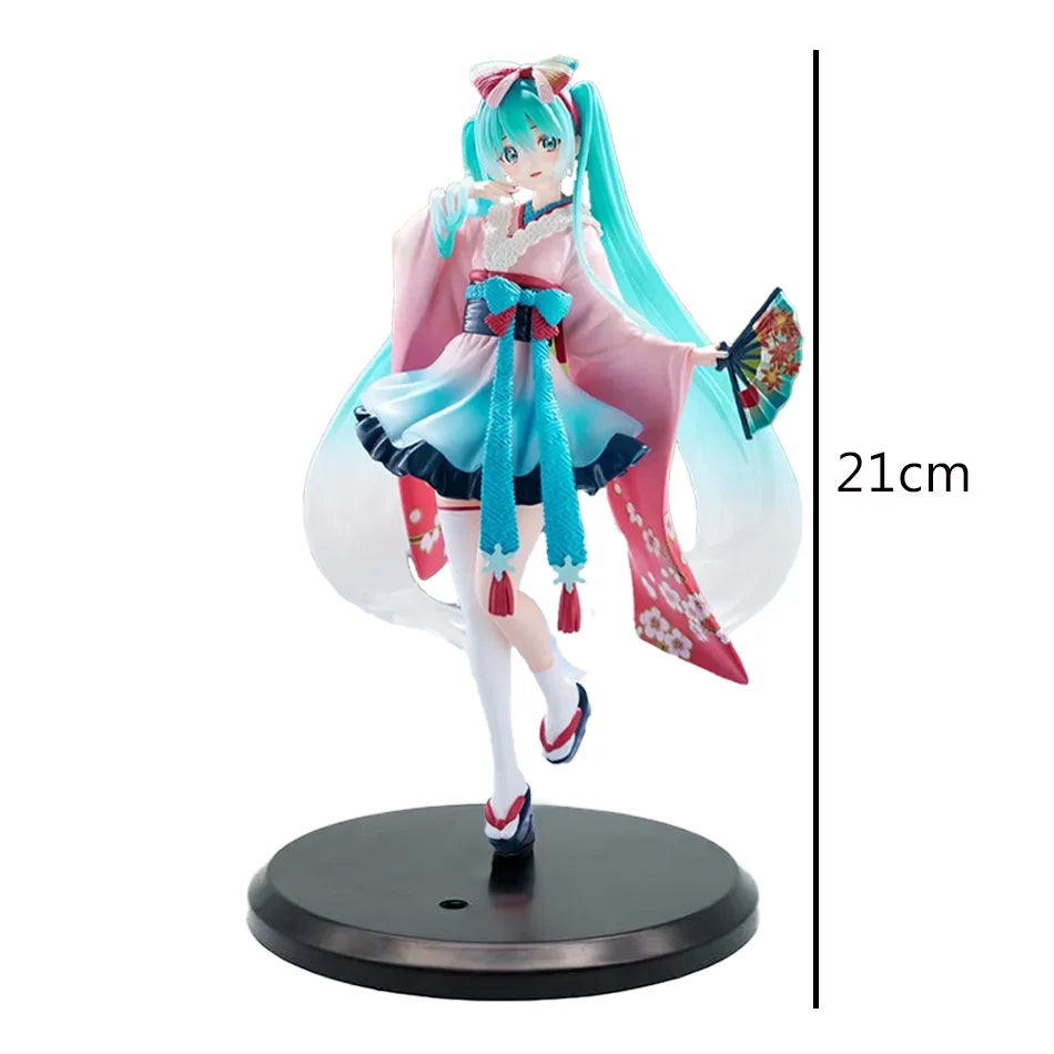 Handmade Hatsune Miku PVC Model Cute Cat Ear Figure Decoration