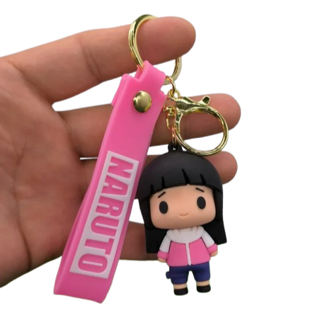 Naruto Himawari Uzumaki PVC Keychain – 2″ Mini Figure Pendant