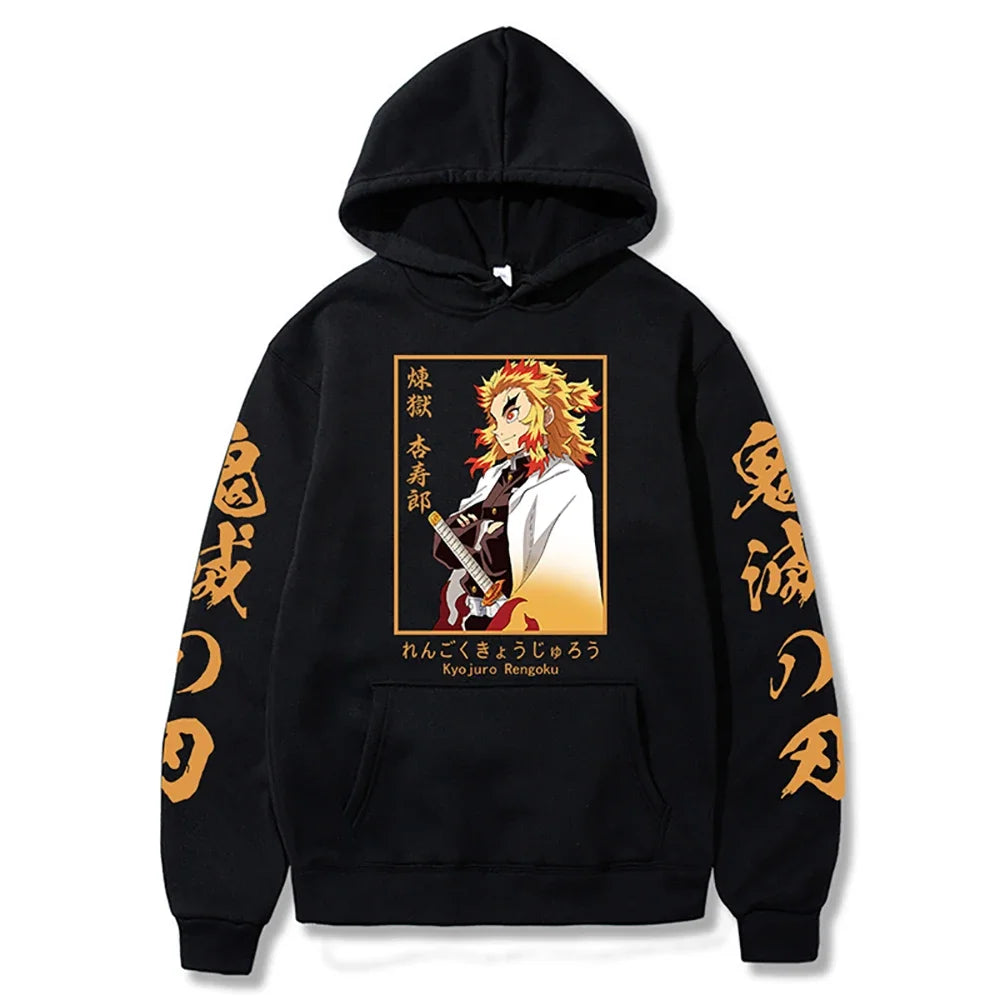 Rengoku Flame Hashira Hoodie – Demon Slayer (Unisex)