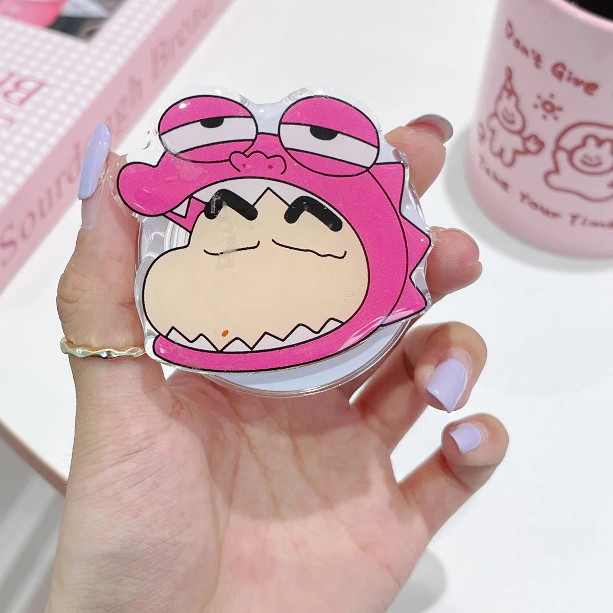 Anime Crayon Shin-Chan Couple Phone Case Magnetic Holder Wireless Stand Gifts