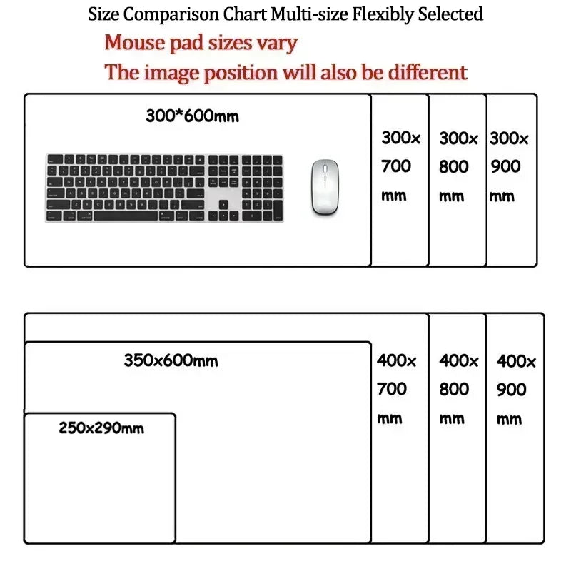 XXL Anime Cherry Blossom Girl Mouse Pad – 900x400mm Large Gaming Desk Mat
