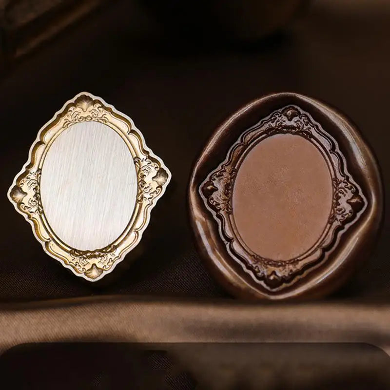 Retro Photo Frame Lacquer Seal Wax Stamp Head Copper Invitation Decor