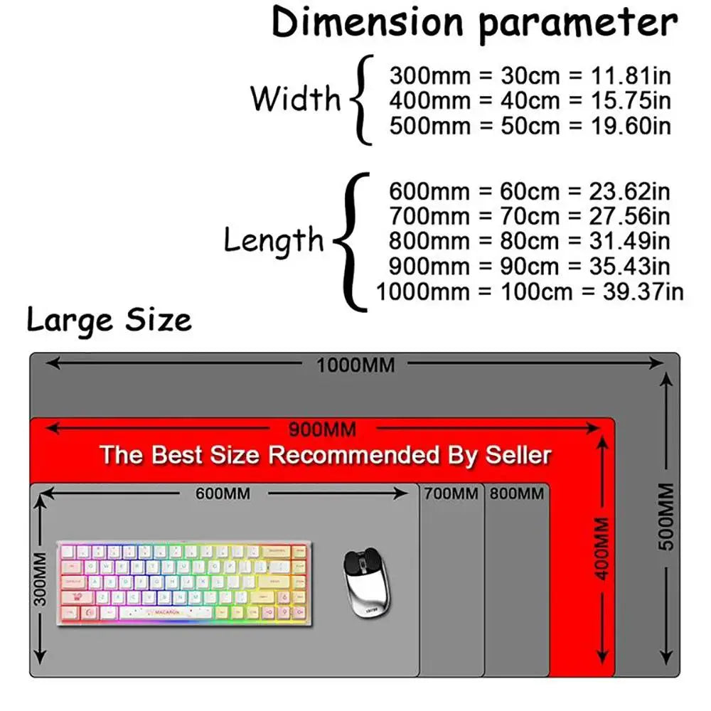 Racing Sports Car Gaming Mouse Pad Large Non-Slip E-Sports Accessory Gift